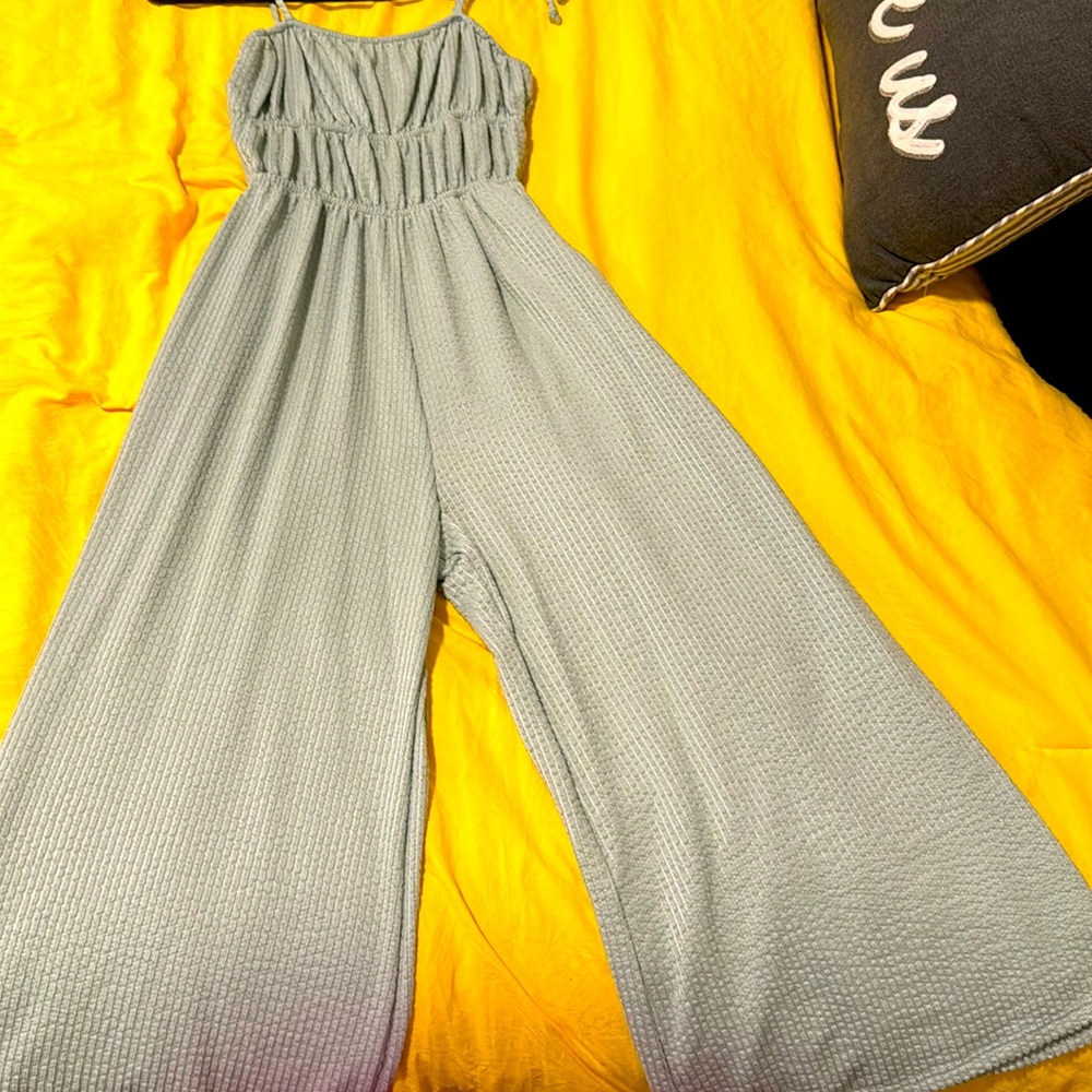 Sage green jumpsuit